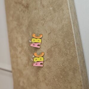 Colorful ABC Earrings